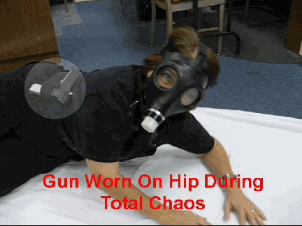 Gun Worn On Hip During Total Crisis!